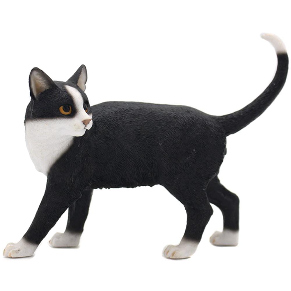 Black and deals white cat figurine