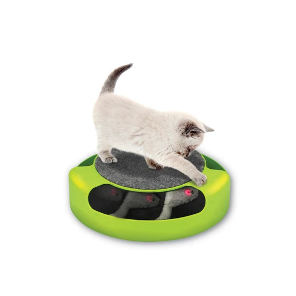 Cat Scratch Spinning Toy With Mouse