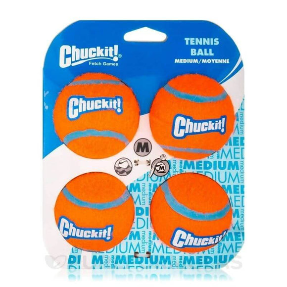 Chuckit Tennis Ball Medium 4pack