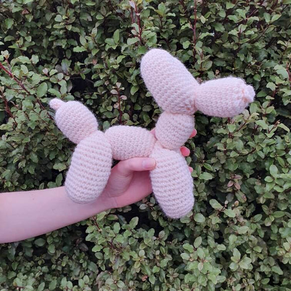 Handmade NZ Crochet Balloon Dog Toy