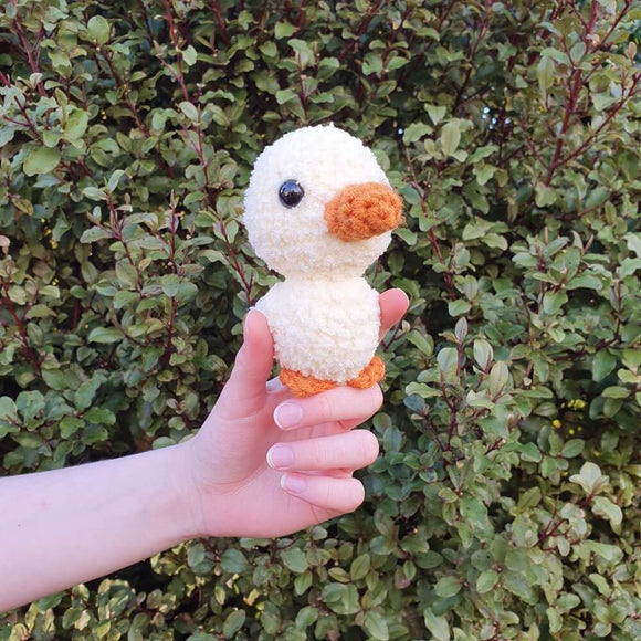 Crochet Dewey Duck Soft Fluffy Plush Toy