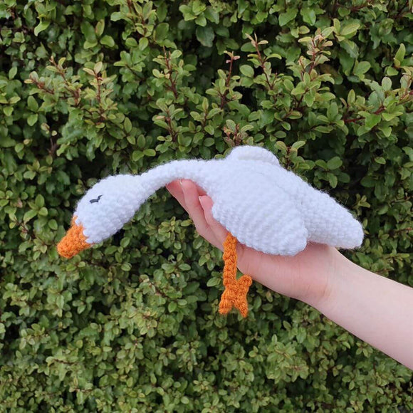 Crochet Goose Soft toy White