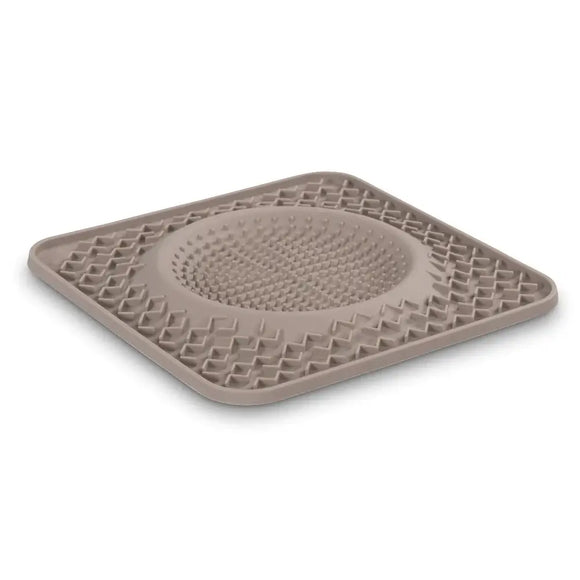 Messy Mutts Silicone Therapeutic Licking Bowl Mat Grey