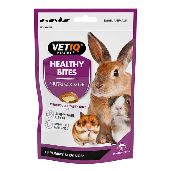 VetIQ Nutri Booster Healthy Bites Treats for Small Animals 30g