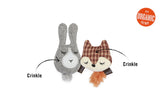 PLAY Foxy and Hopsy Crinkle Cat Toy