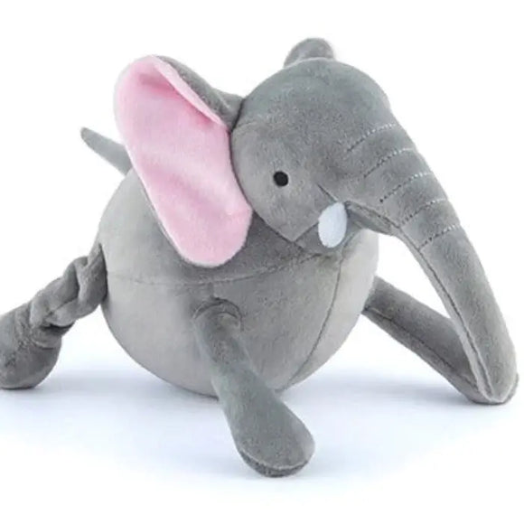 PLAY Safari Elephant Soft Dog Toy
