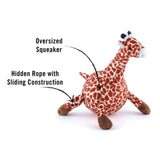P.L.A.Y. Safari Giraffe Squeaking Dog Toy