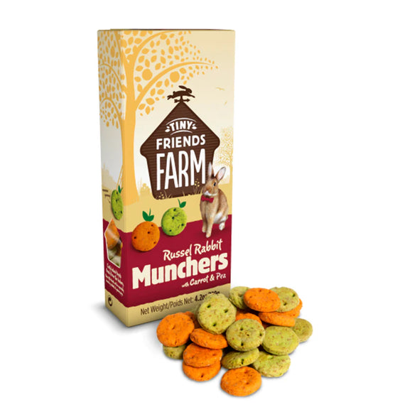 TINY FRIENDS FARM RABBIT MUNCHERS 120G