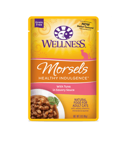 Wellness Healthy Indulgence Morsels for Cats - Tuna in Savory Sauce Cat Food