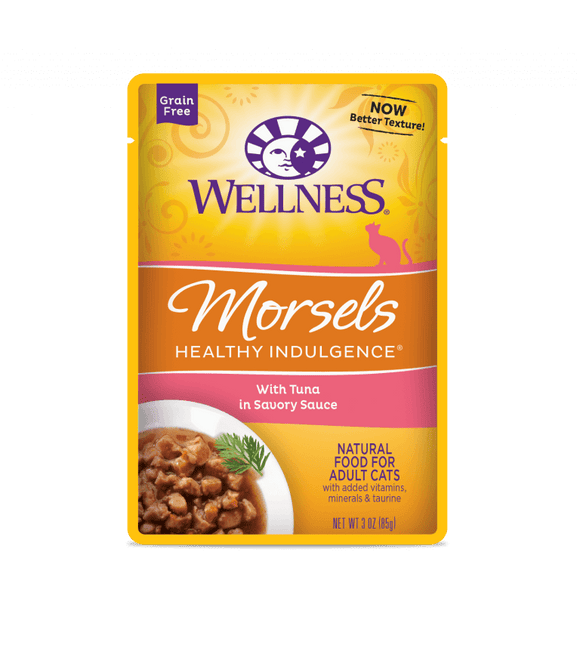 Wellness Healthy Indulgence Morsels for Cats - Tuna in Savory Sauce Cat Food