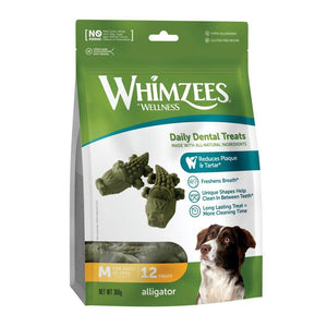 Whimzees Alligator Dog Treats Medium