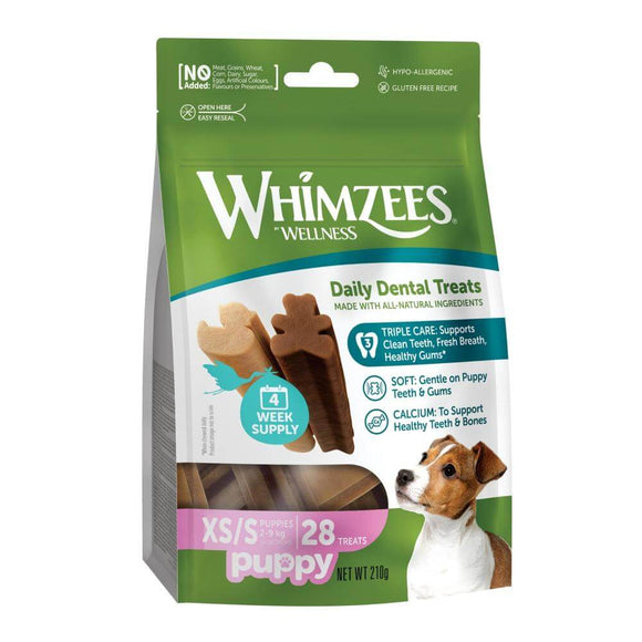 Whimzees Puppy Dog Treats XS/S