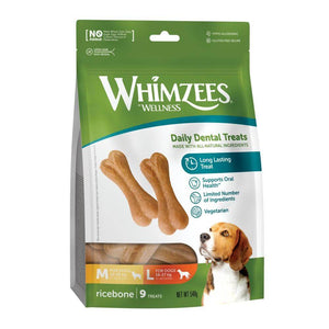 Whimzees Ricebone Daily Dental Dog Treat