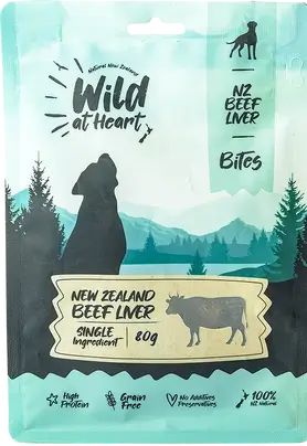 Wild at Heart Air-Dried Beef Liver Dog Treat