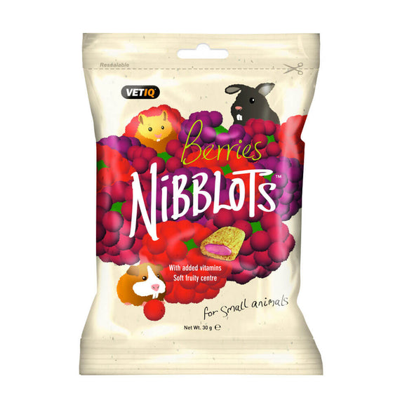 VetIQ Nibblots Berries Small Pet Treats 