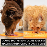 Licking mat for dogs and cats