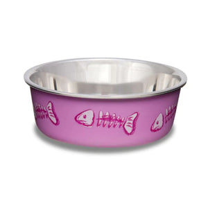 Bella Stainless Steel Cat Bowl Pink