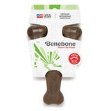 Benebone Wishbone Medium Bacon Dog Chew Toy