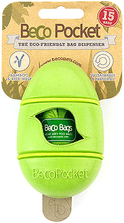 Beco pocket Dog Poop Bag Holder Green