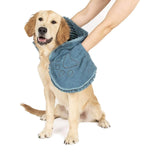 DGS Dirty Dog Shammy Microfibre Absorbent Dog Towel - Pacific Blue