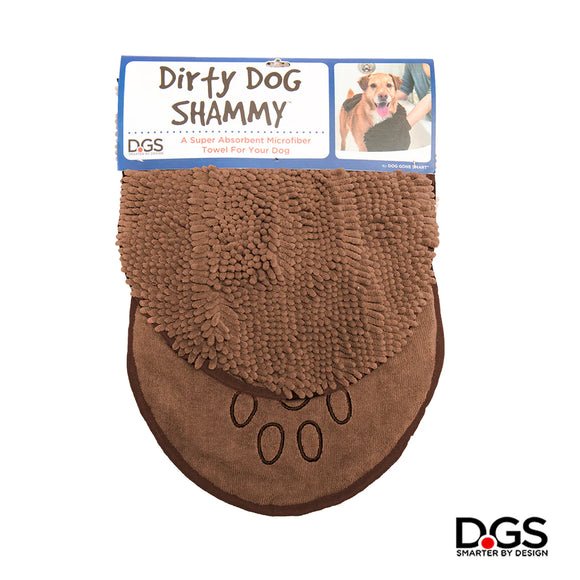 DGS Dirty Dog Shammy Microfibre Dog Towel Brown
