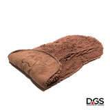 DGS Dirty Dog Shammy Microfiber Dog Towel - Brown