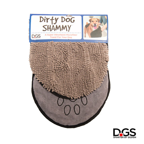 DGS Dirty Dog Shammy Microfibre Dog Towel Grey