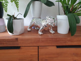 Silver Bulldog Figurine