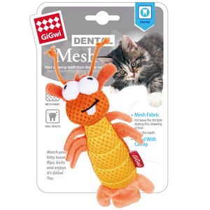 Gigwi Dental Mesh Cat Toy Shrimp