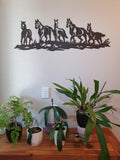 horses metal wall art 