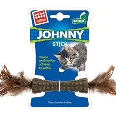 Gigwi Johnny Stick Cat Toy with feathers