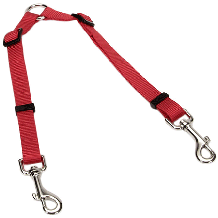 Coastal Nylon Adjustable Dog Lead Coupler Red