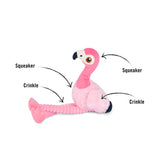 P.L.A.Y. Fetching Flock Flamingo Plush Dog Toy
