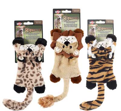 Ethical Skinneeez Flat Cats Dog Toy