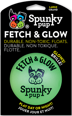 Spunky Pup Fetch and Glow Dog Ball Large