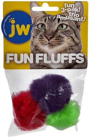 Cat Toys JW Cat Fun Fluffs cat toy - 3pk