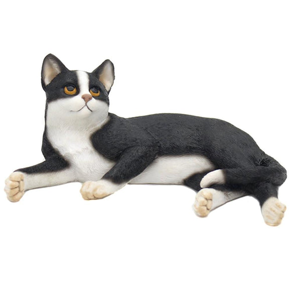 Figurine Black and White cat figurine - Cat Lover Gifts