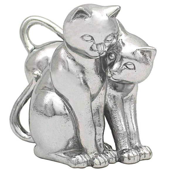 Silver Cat Statue