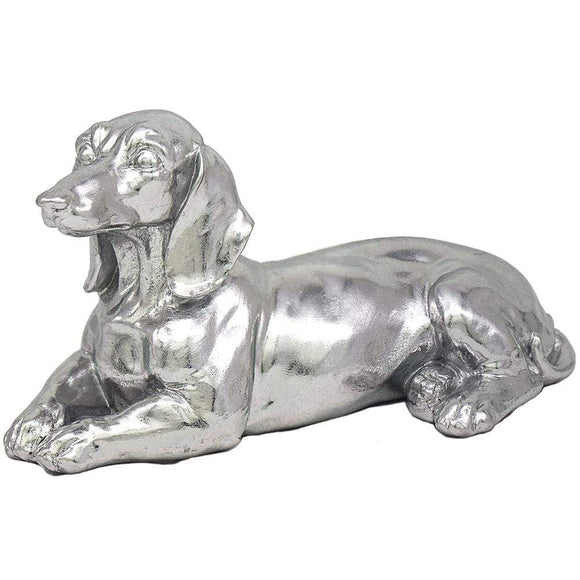 Silver Art Dachshund Figurine