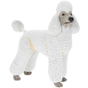 Figurine Poodle Dog Figurine One Piece Figure - White