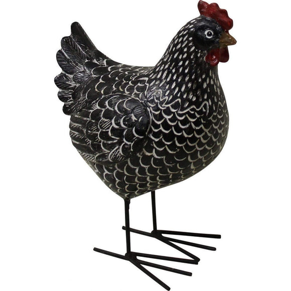 Ornament Chicken Ornament - Black Figurine