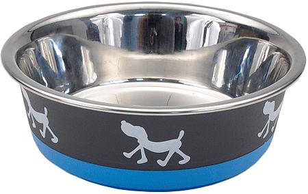 Pet Bowls, Feeders & Waterers Bergan - Maslow Dog Bowl Blue Pup 800ml