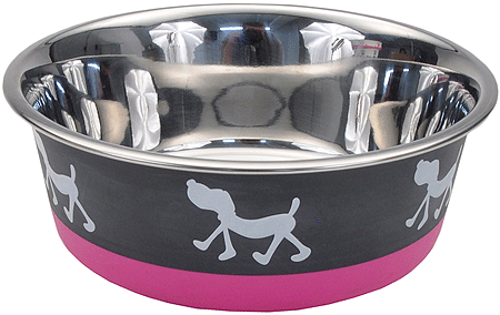 Pet Bowls, Feeders & Waterers Bergan - Maslow Dog Bowl Pink Pup 800ml