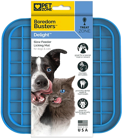 Pet Bowls, Feeders & Waterers Boredom Busters - Licking Mat Blue