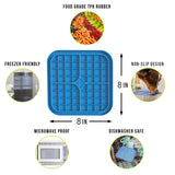 Pet Bowls, Feeders & Waterers Boredom Busters - Licking Mat Blue