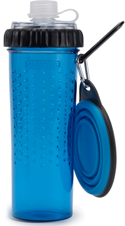 Pet Bowls, Feeders & Waterers Dexas - Snack Duo Portable Dog Water Bowl Pro Blue