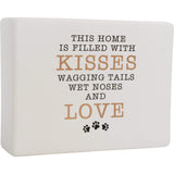 Funny dog Sign Sign - This home is filled with kisses