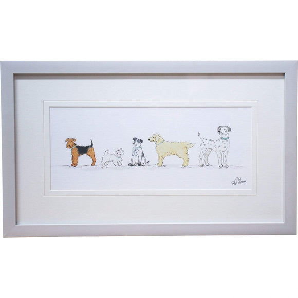 Dog Wall Art Framed Dogs Picture